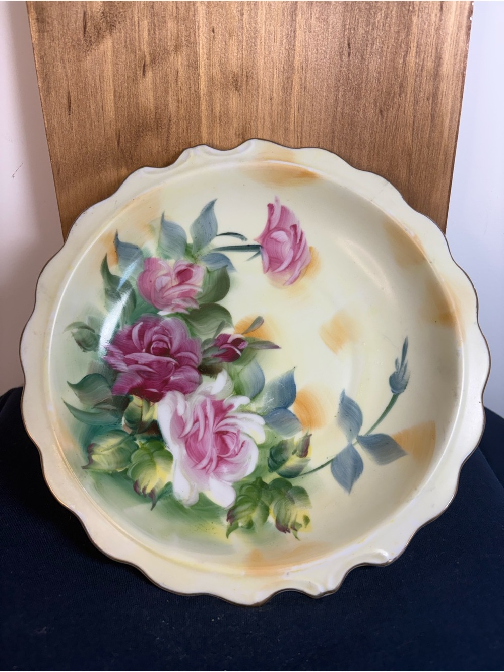 Lefton Cabbage Rose Bowl 5245